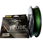 Шнур для фидера спиннинга плетеный Mikado X-PLODE green 100 m
