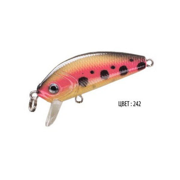 Воблер BABY, 48 мм, 3,6 г, цвет 242, для ловли щуки, судака, окуня